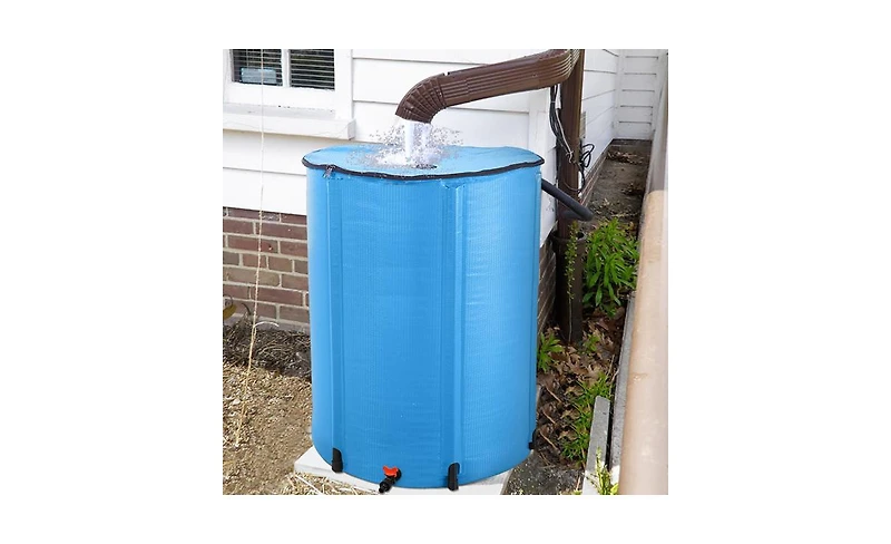 Slickblue Compact Folding Rain Barrel Water Collector for Efficient and Space-Saving Water Harvesting