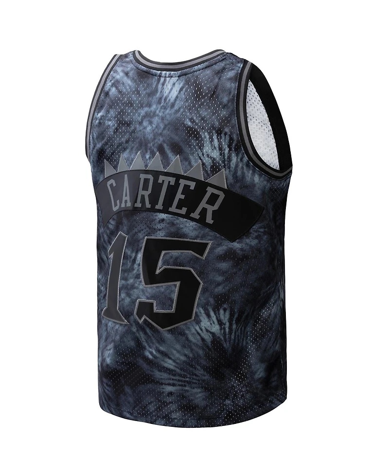 Mitchell & Ness Men's Vince Carter Black Toronto Raptors Hardwood Classics 1998/99 Tie-Dye Swingman Jersey