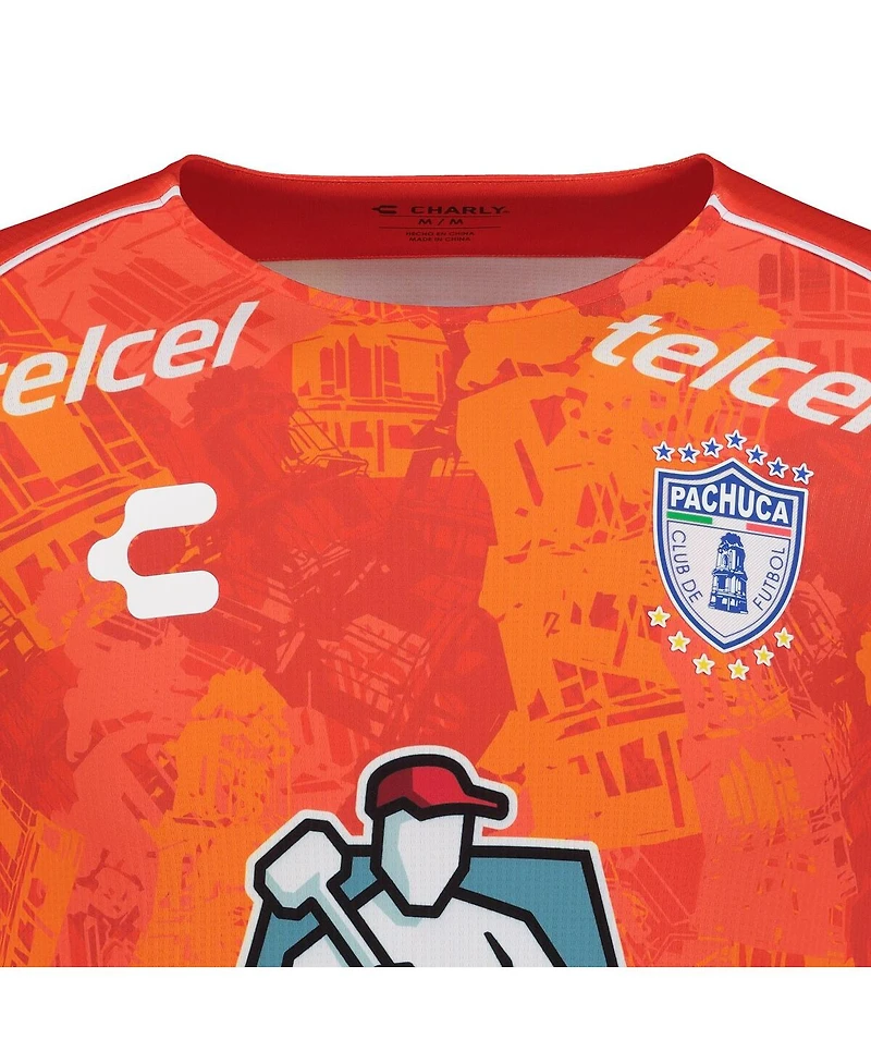 Charly Men's Orange C.f. Pachuca 2024/25 Away Authentic Jersey