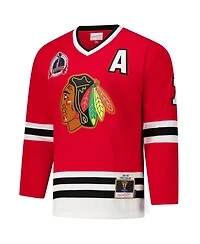 Mitchell & Ness Men's Chris Chelios Red Chicago Blackhawks 1991-92 Power Play Jersey
