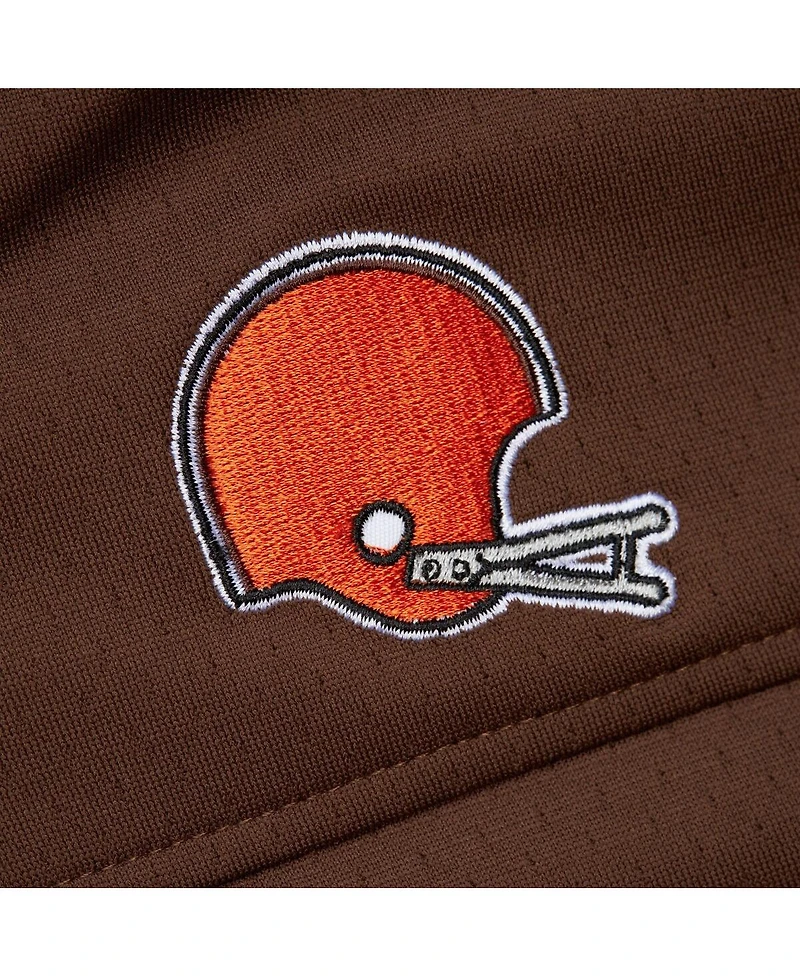 Mitchell & Ness Men's Jim Brown Cleveland Browns Player Name Number Hoodie Legacy Jersey