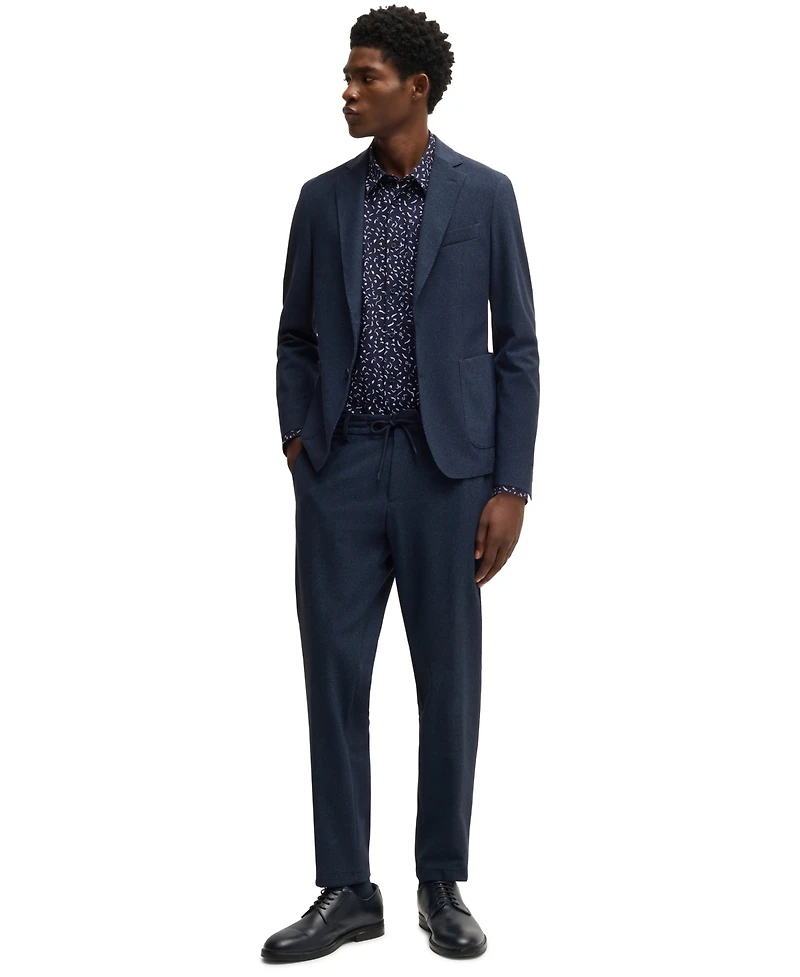 Boss by Hugo Men's Slim-Fit Printed Performance Shirt