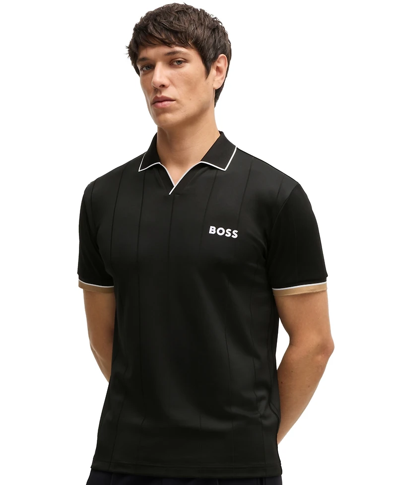 Boss by Hugo Boss Men's Four-Way Stretch Active Slim-Fit Polo