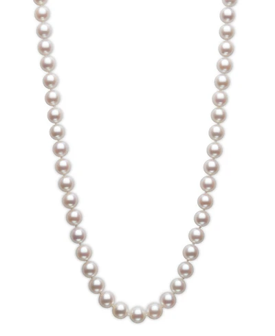 Belle de Mer Cultured Akoya Pearl (6-1/2-7mm) Classic 18" Collar Necklace
