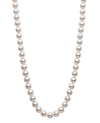 Belle de Mer Cultured Akoya Pearl (6-1/2-7mm) Classic 18" Collar Necklace