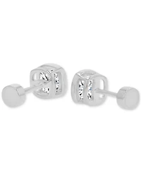 Cubic Zirconia Cushion-Cut Stud Earrings (2-1/2 ct. t.w.) in 14k Gold-Plated Sterling Silver