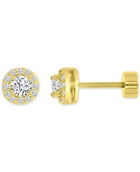 Cubic Zirconia Stud Earrings (1/2 ct. t.w.) in 14k Gold-Plated Sterling Silver