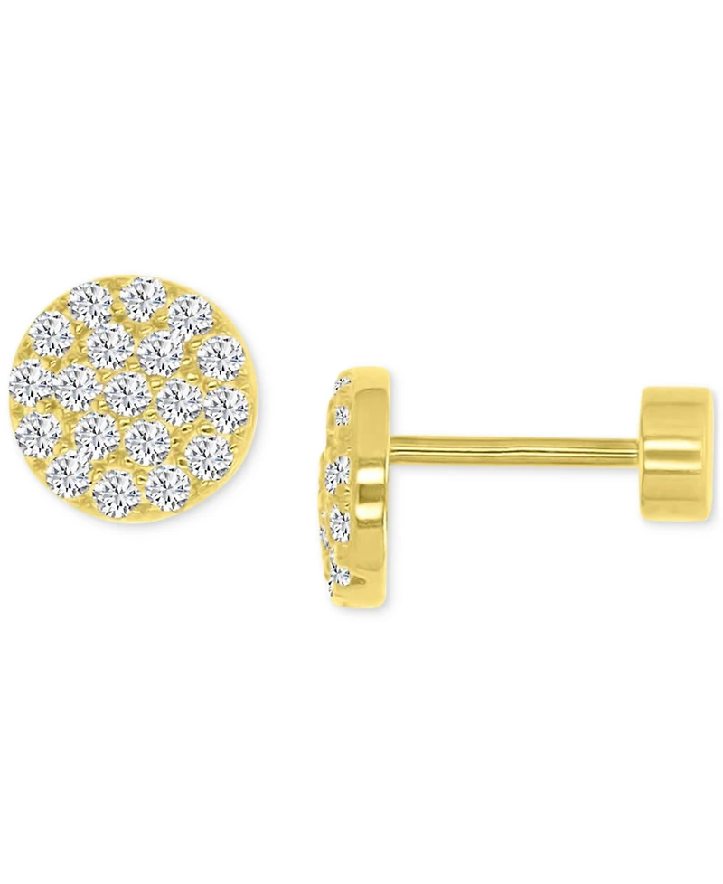 Cubic Zirconia Stud Earrings (3/4 ct. t.w.) in 14k Gold-Plated Sterling Silver