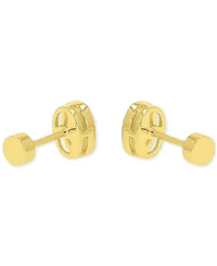 Cubic Zirconia Oval Stud Earrings (1-3/8 ct. t.w.) 14k Gold-Plated Sterling Silver