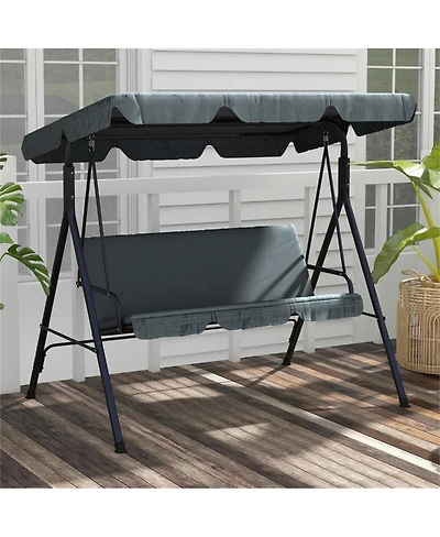 Slickblue 3-Seat Outdoor Patio Swing Chair
