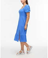 Ellen Tracy Women s Sweetheart Neckline Flounce Dress