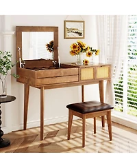 Slickblue Classic Makeup Vanity Set for Elegant Storage and Beauty Organization