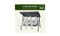 Slickblue 3-Seat Outdoor Patio Swing Chair