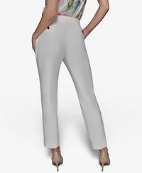 Karl Lagerfeld Paris Women's Pleated Straight-Leg Pants