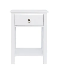 Slickblue Modern Nightstand End Table with Storage for Bedroom or Living Room Organization