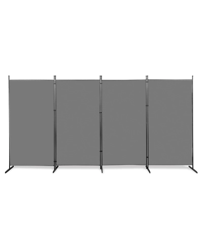 Slickblue Carbon Steel Frame Foldable Screen for Privacy and Versatile Room Partition