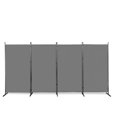 Slickblue Carbon Steel Frame Foldable Screen for Privacy and Versatile Room Partition