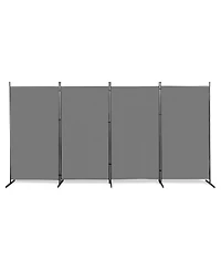 Slickblue Carbon Steel Frame Foldable Screen for Privacy and Versatile Room Partition