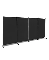 Slickblue Carbon Steel Frame Foldable Screen for Privacy and Versatile Room Partition
