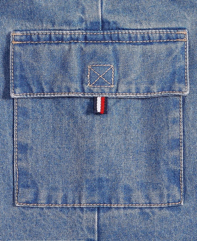 Tommy Hilfiger Big Girls Cotton Denim Wrap Cargo Skort