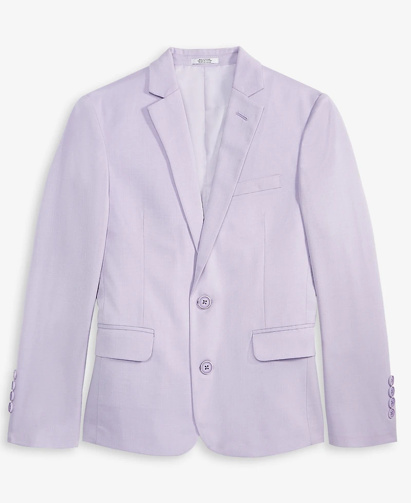 Calvin Klein Slim Fit Big Boys Stretch Tick-Weave Suit Jacket
