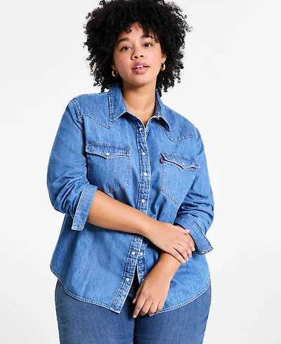 Levi's Trendy Plus Essential Western Cotton Shirt