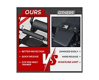 Mikolo Hip Thrust Machine, 800LBS Plate-Loaded Glute Bridge Machine with Weight Holder, Heavy Duty Butt Exercise Equipment for Glute Muscles Building