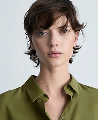 Mango Women's Short Sleeve Fluid Shirt
