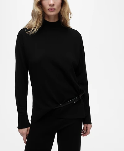 Mango Women's Perkins Neck Knitted Sweater