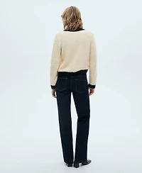Mango Women's Contrasted Buttons Sweater