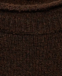 Mango Women's Cotton-Linen Round Neck Knitted Sweater