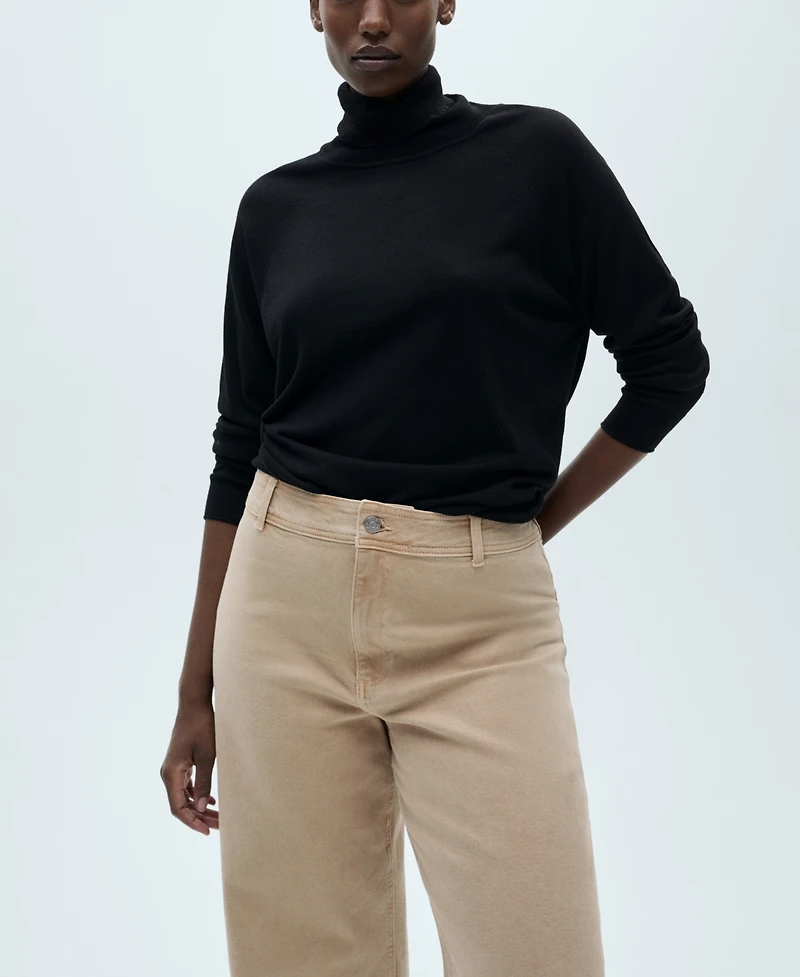 Mango Women's Catherin Culotte High-Rise Jeans