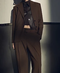 Mango Women's Belt Suit Pants