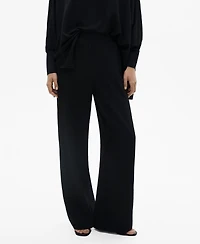 Mango Women's Straight Knitted Pants