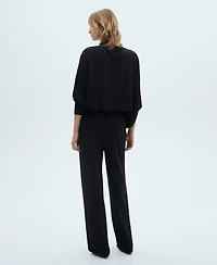 Mango Women's Straight Knitted Pants