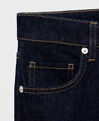 Mango Women's Cuffs Detail Rinse Wash Jeans