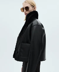 Mango Women's Reversible Quilted Jacket