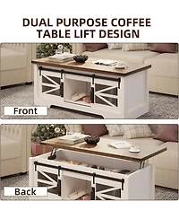 gaomon Lift Top Coffee Table, Coffee Table with Storage Shelf/Hidden Compartment