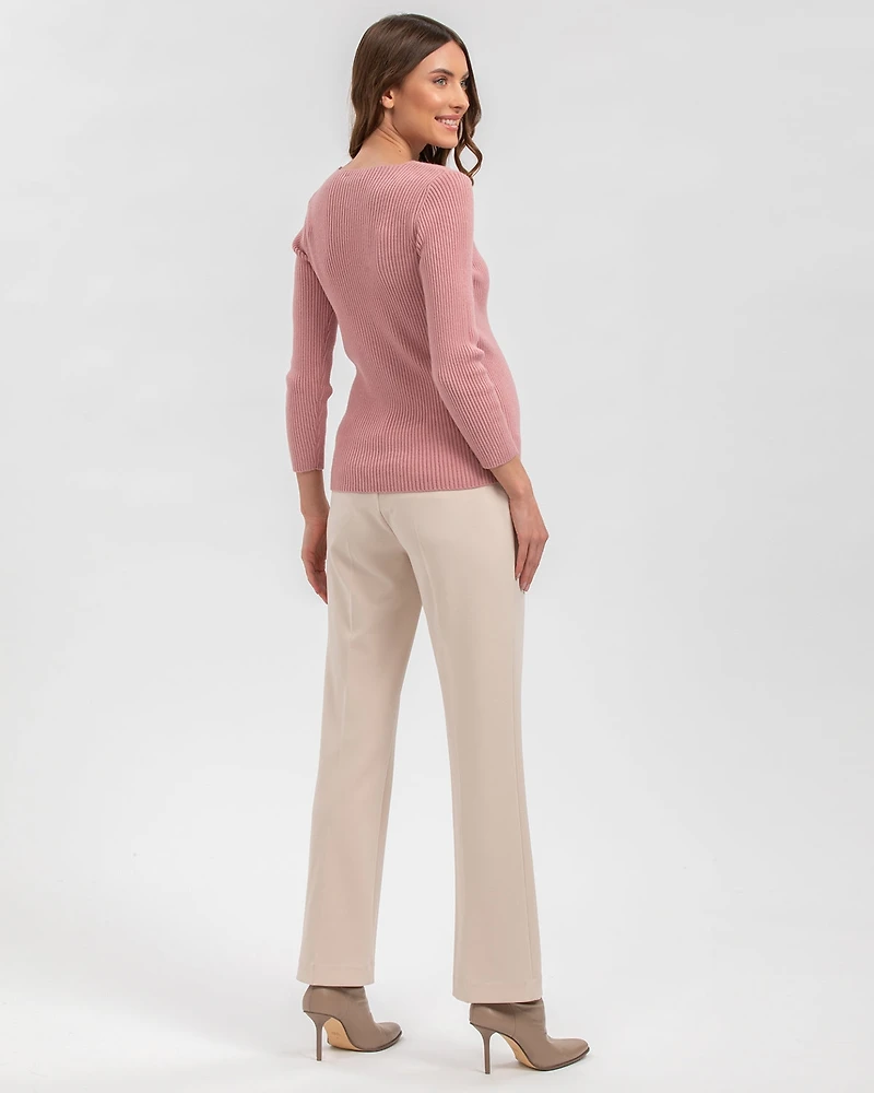 Pietro Brunelli Maternity Straight-textured super stretch Noah Pants