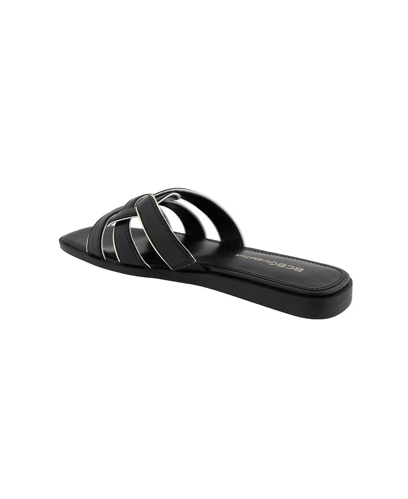 BCBGeneration Women's Meltem Slide Flat Sandals