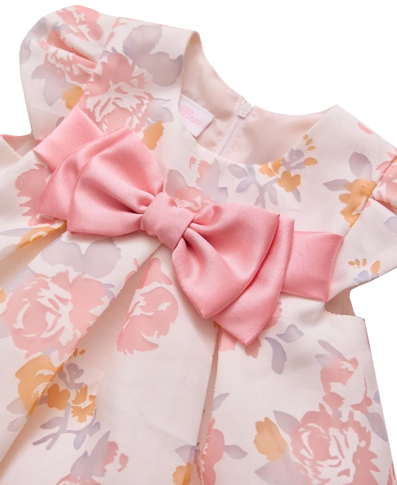 Bonnie Baby Girls Floral Trapeze Party Dress