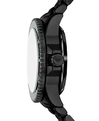 Emporio Armani Men's Automatic Sea Explorer Black-Tone Stainless Steel Bracelet Watch 43mm