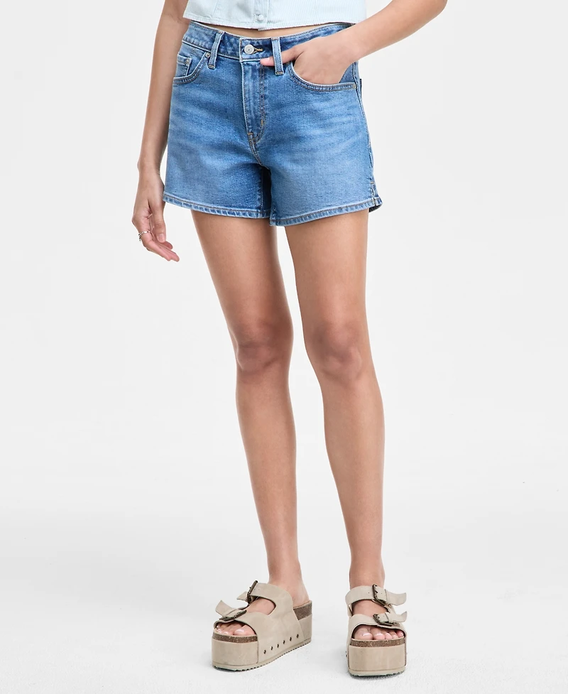 Levi's Women's Mid-Rise A-Line Denim Shorts