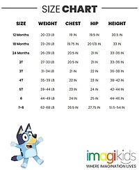 Bluey Little Boys Zip Up Cosplay Coverall