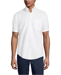 Lands' End Men's Short Sleeve Oxford Dress Shirt