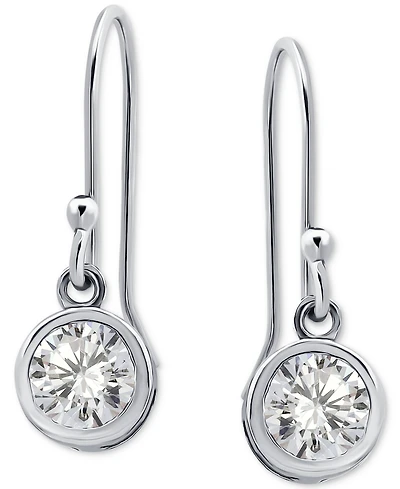 Giani Bernini Cubic Zirconia Bezel Drop Earrings in 18k Gold-Plated Sterling Silver, Created for Macy's