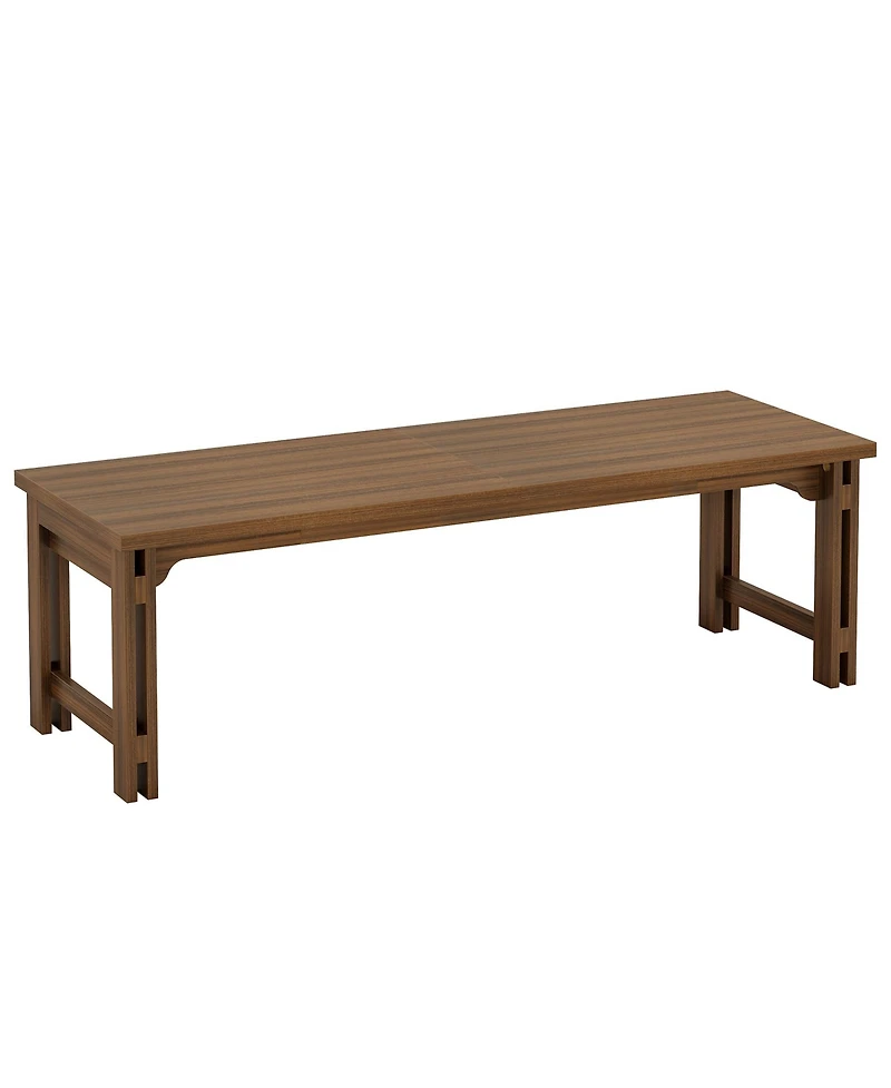 Tribesigns 78.74-Inch Conference Table, 6.56 ft Large Meeting Table with Sturdy Frame, Wood Boardroom Seminar Table for 6-8 People