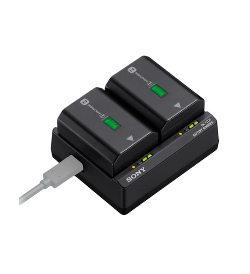 Sony Bc ZD1 Black Dual Battery Charger for Sony Z Battery Model Np FZ100