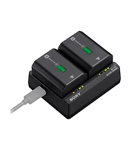 Sony Bc ZD1 Black Dual Battery Charger for Sony Z Battery Model Np FZ100