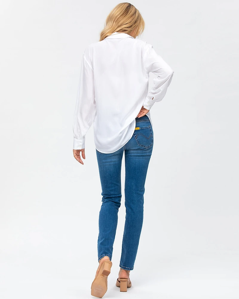 Maternity Skinny Stretch Denim & Elastic Waist Cool Girl Jeans